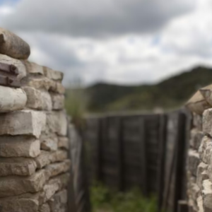 Atardecer en las trincheras (Madrid)