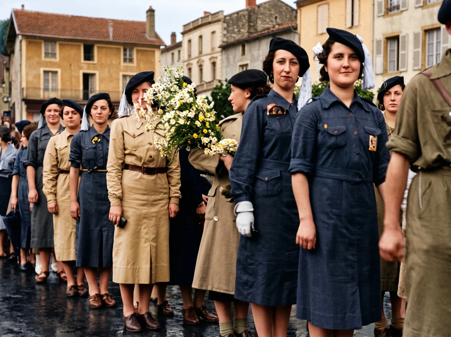 Las Margaritas en Barakaldo durante la Guerra Civil Española en 1937, una imagen histórica vinculada a los viajes de historia, el turismo cultural y las experiencias en destinos de memoria y patrimonio histórico.